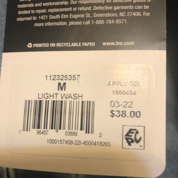 NEW Lee light wash denim jacket - Picture 10 of 10